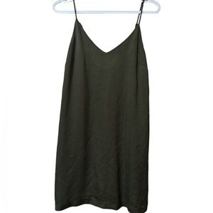 Dynamite Olive Green Mini Slip Dress